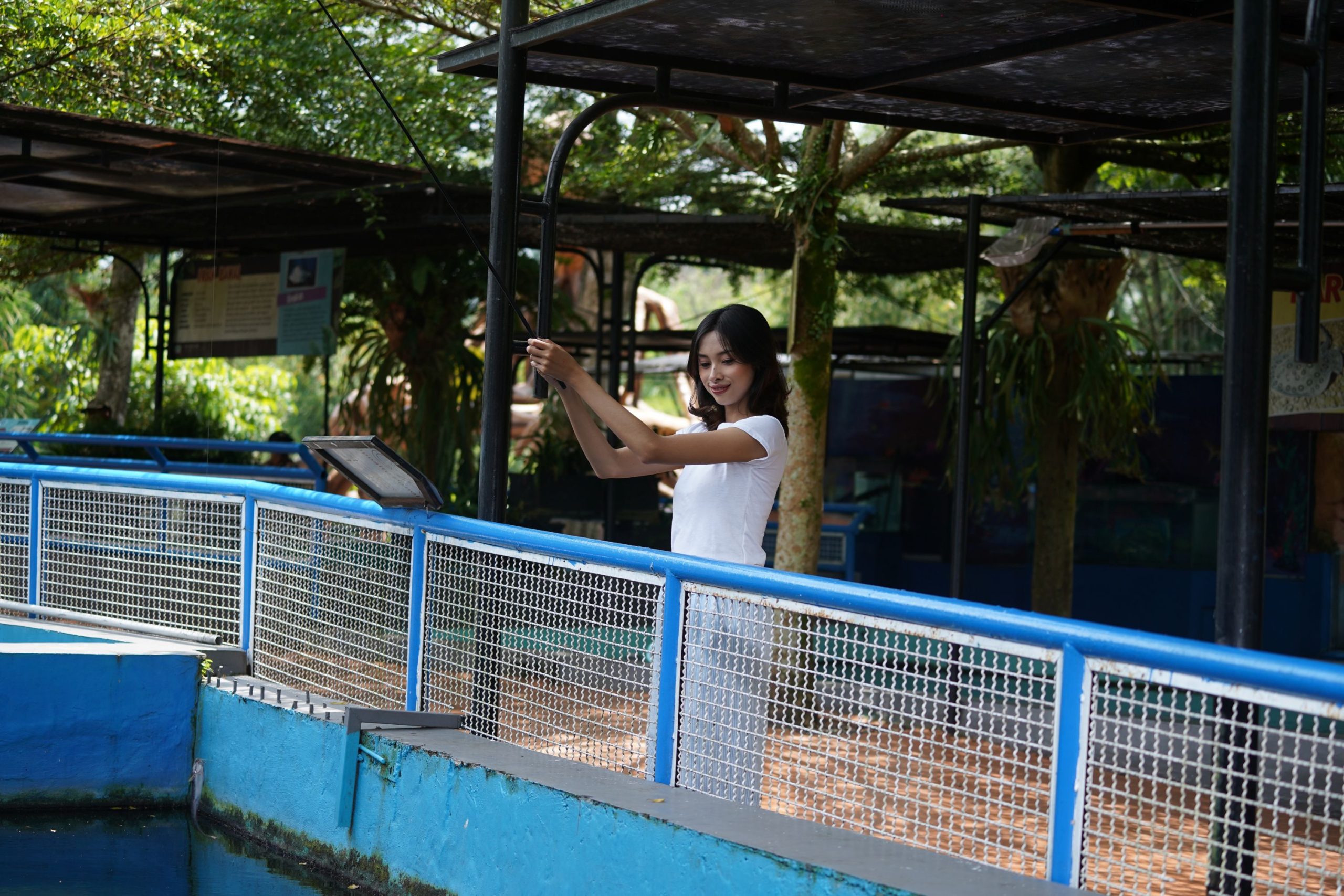 Feeding Arapaima Batu Ekonomis Park, Edukasi Satwa Unik Untuk Liburan Keluarga