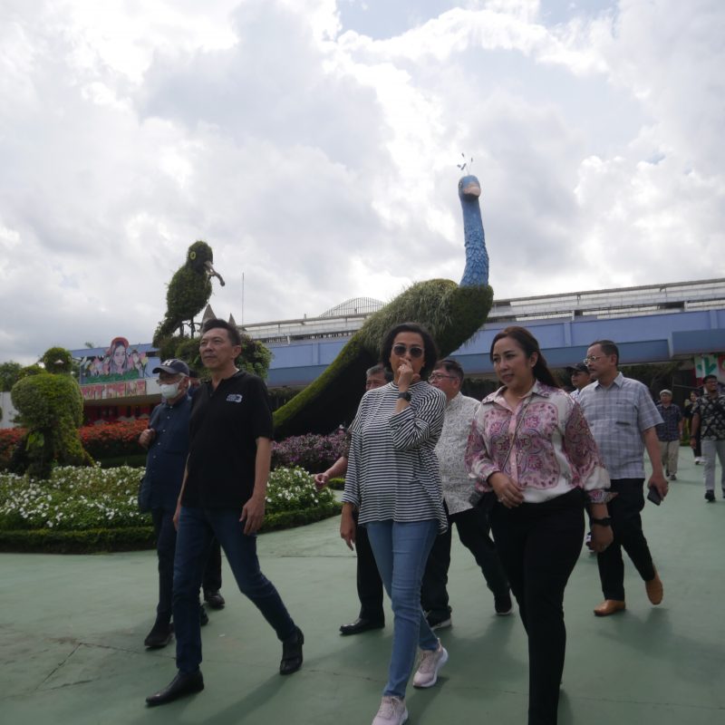 Kunjungan Ibu Menteri Keuangan Sri Mulyani Ke Batu Love Garden