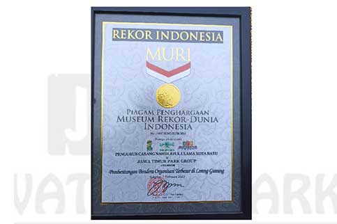 Pengharagaan Muri Jawa Timur Park