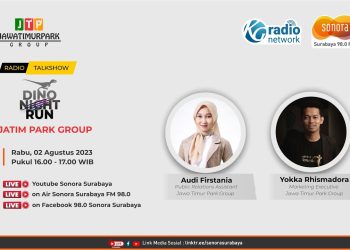 Talkshow Radio Sonora Dino Night Run Jatim Park Group