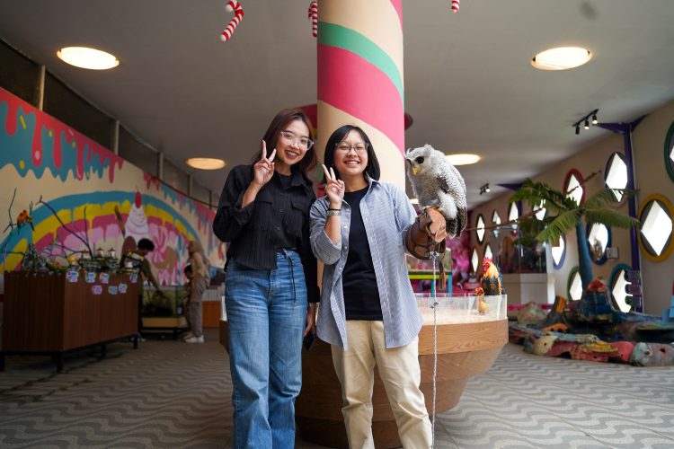 Edukasi Satwa Interaktif Lewat Foto Bersama Bubo Sumatranus Di Fantasy Kids Zoo