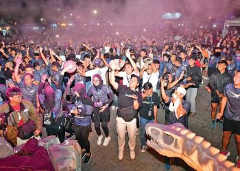 Event Sport Tourism Dihelat Jtp Group, Dino Night Run 2024 Season 2