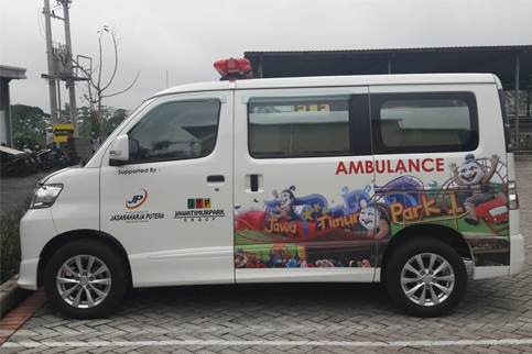 Layani Kesehatan Masyarakat Dan Pengunjung, Jatim Park 3 Sediakan 2 Unit Ambulance