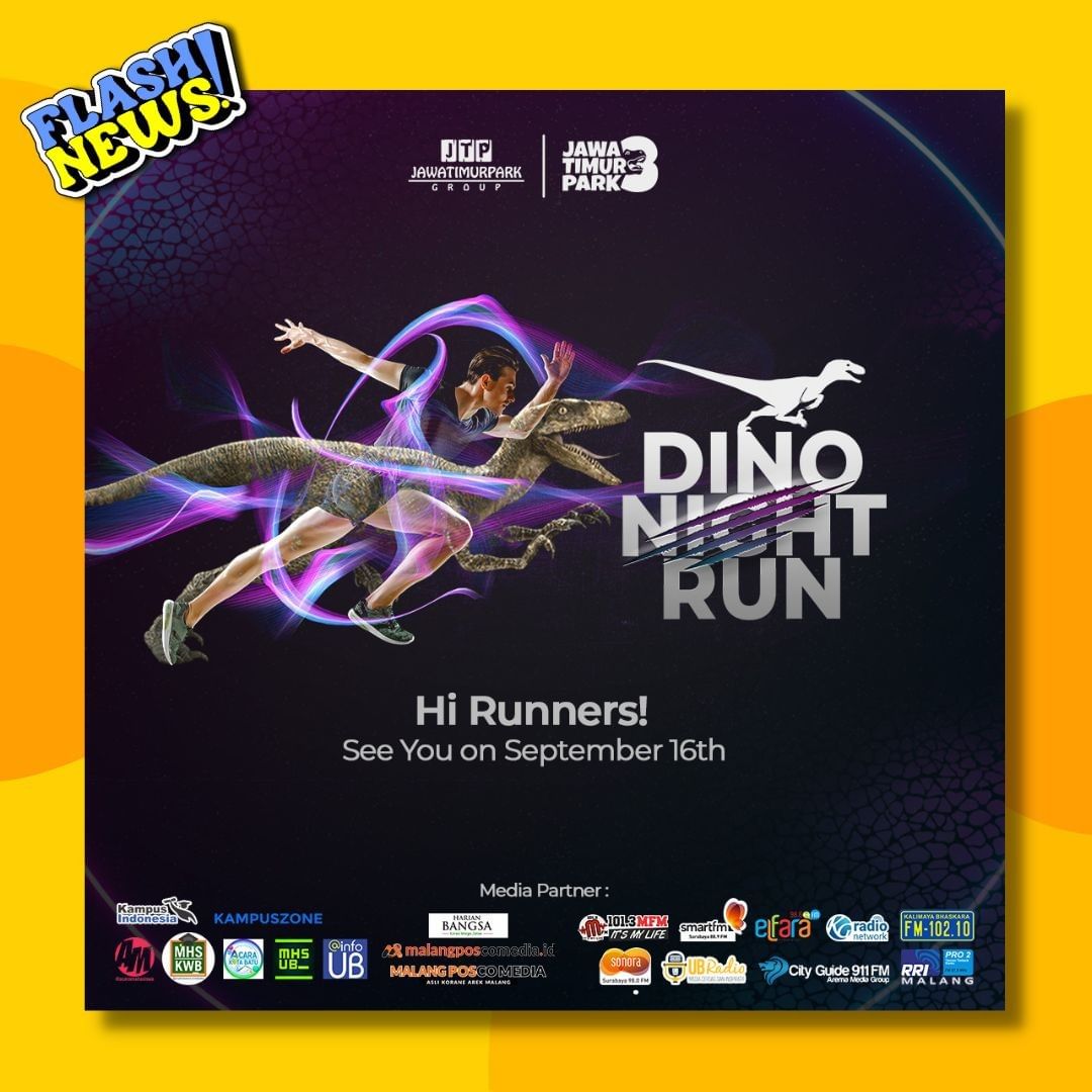 Jatim Park Group Gelar Dino Night Run, Asyiknya Jalan-jalan Saat