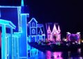 Menikmati Indahnya Gemerlap Lampu Di Zona Frozen Milenial Glow Garden