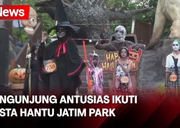 Pesta Hantu Di Jatim Park, Pengunjung Antusias Ikut Kenakan Kostum Mengerikan