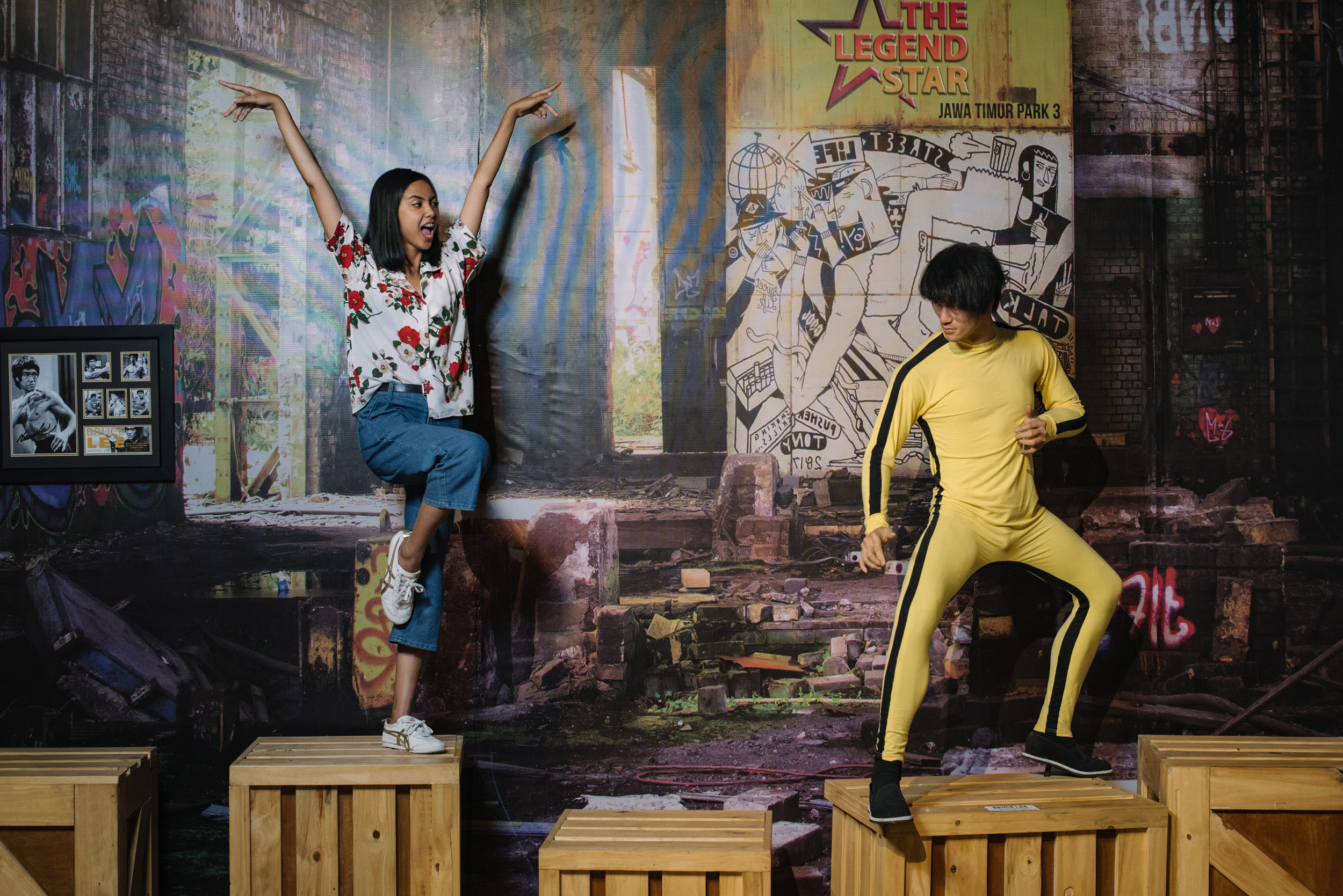 Berlatih kung fu dengan Bruce Lee di The Legend Star Jatimpark 3