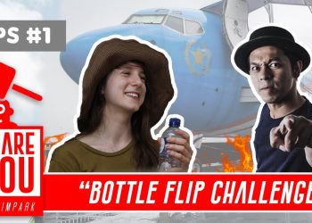 I Dare You Flip Bottle Challenge Di Pesawat Presiden Indonesia